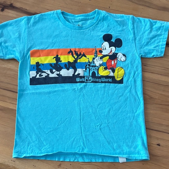 Disney Kids Turquoise Mickey Mouse Tee - Picture 1 of 2